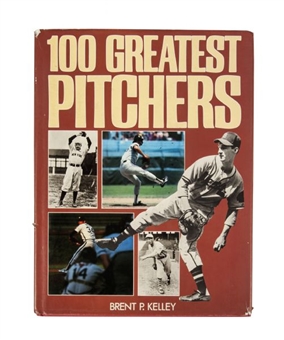 “100 Greatest Pitchers” Multi-Signed Hardcover Book with 47 Signatures including Hunter, Koufax, Ryan and Drysdale 